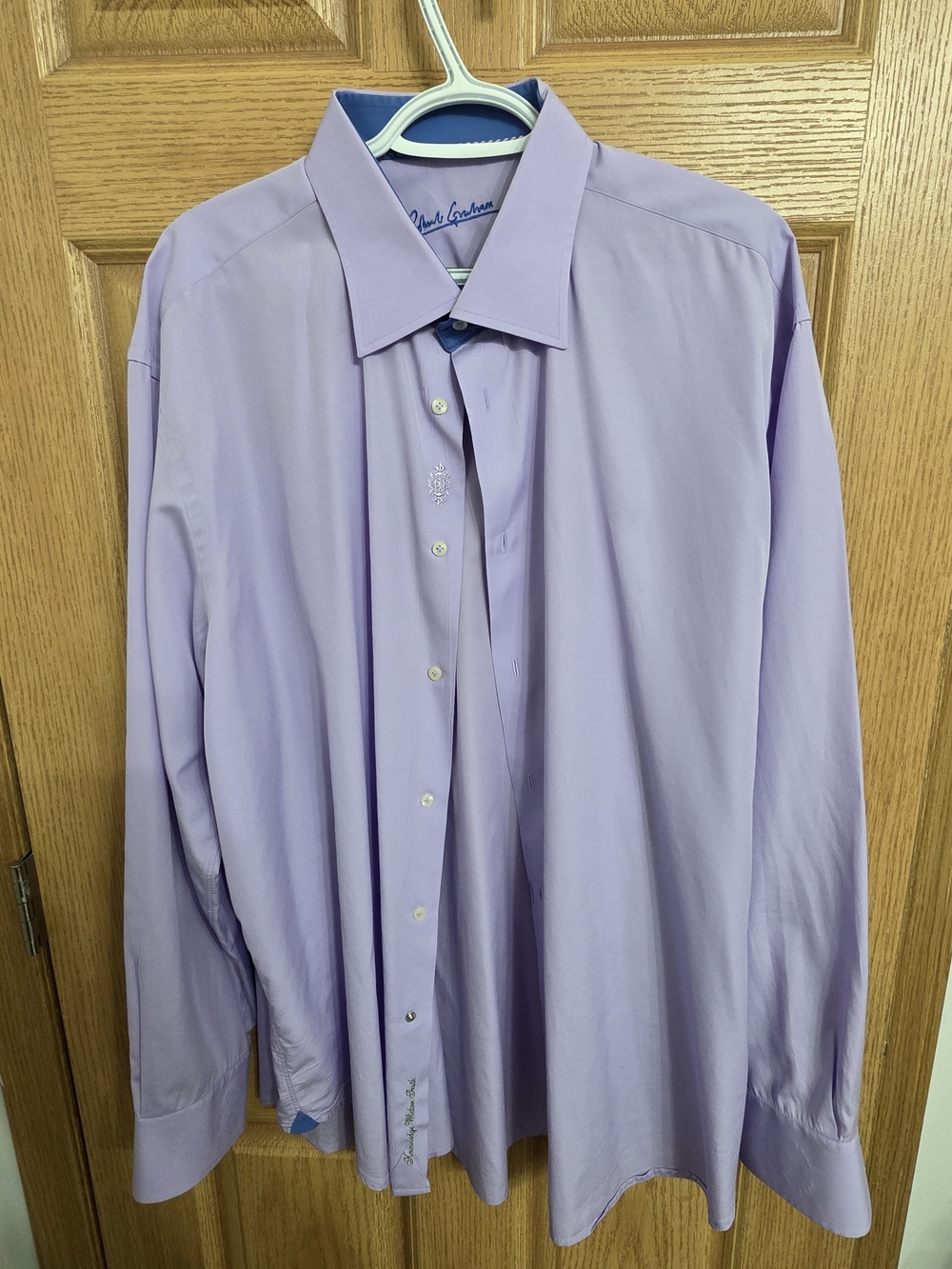 Robert Graham Lavender Long-Sleeve Dress Shirt